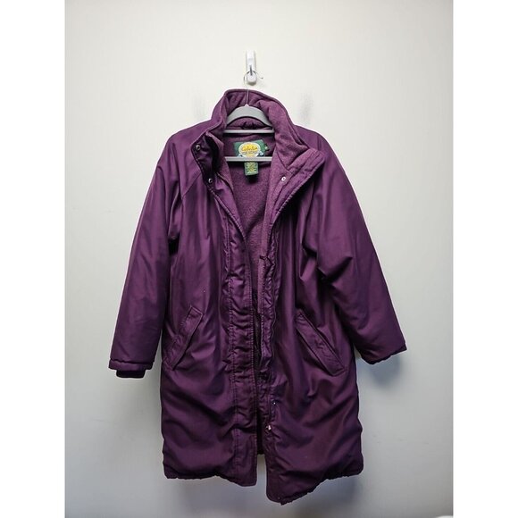Cabela's Jackets & Blazers - Cabela's Gore Tex Trench Coat Women's LARGE Purple Jacket Waterproof Thinsulate